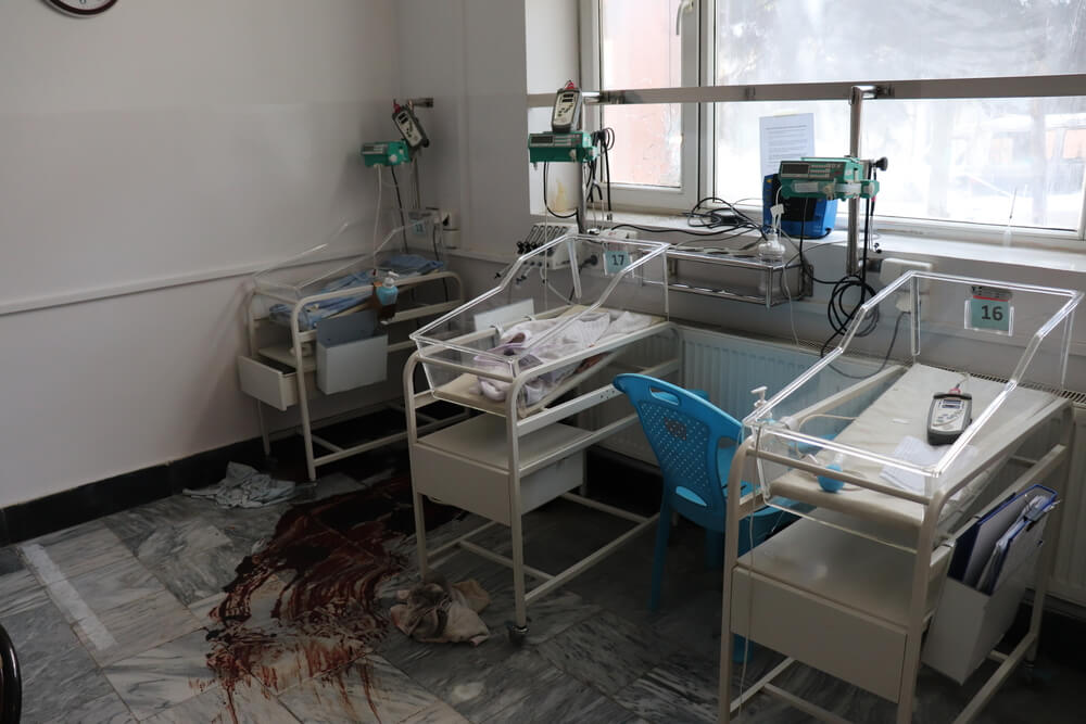 Unità neonatale Kabul dopo l'attacco