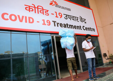 Coronavirus: centro trattamento convid19 in India