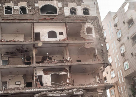 Yemen guerra edificio distrutto