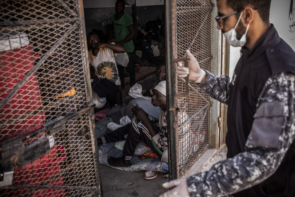 Centro di detenzione a Tripoli, Libia