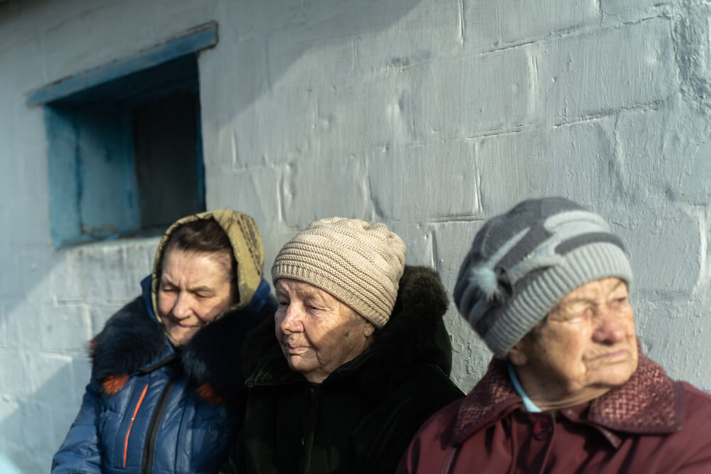 Ucraina: abitanti di Vodiane
