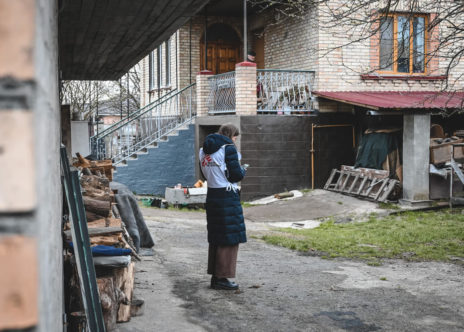 Psicologa MSF a Hostomel