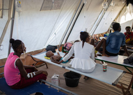Pazienti colera ad Haiti