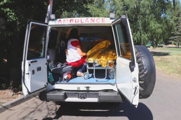 ambulanza msf in Ucraina 2022