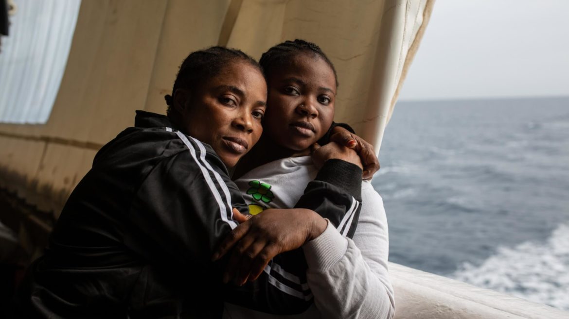 Donne soccorse dalla Geo Barents di MSF