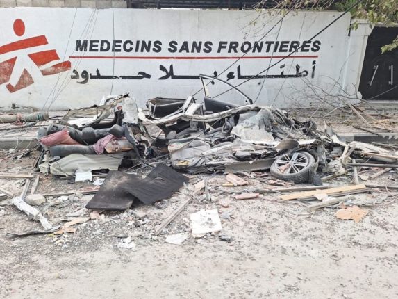 Gaza distrutte macchine e clinica